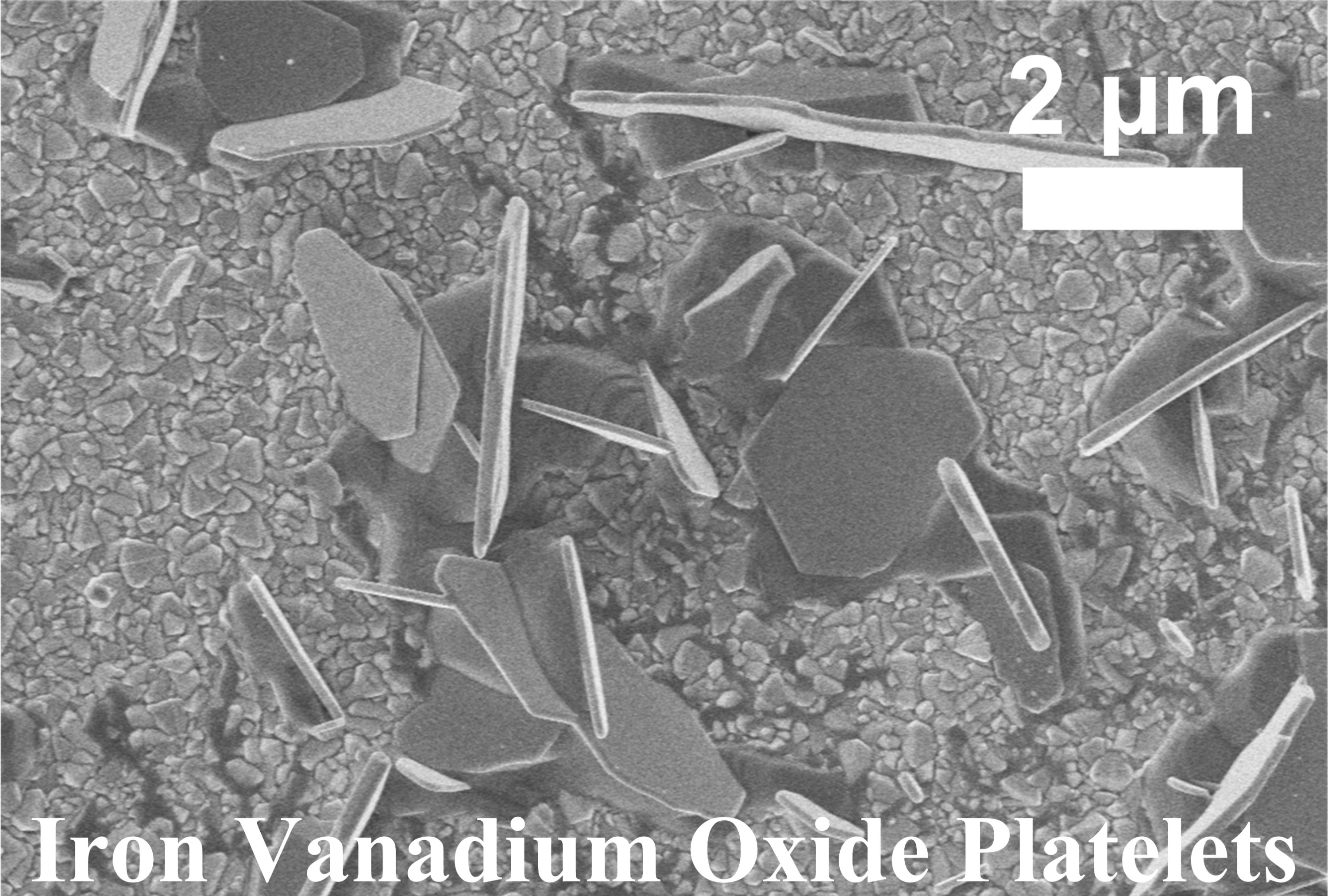 Iron Vanadium Oxide Platelets
